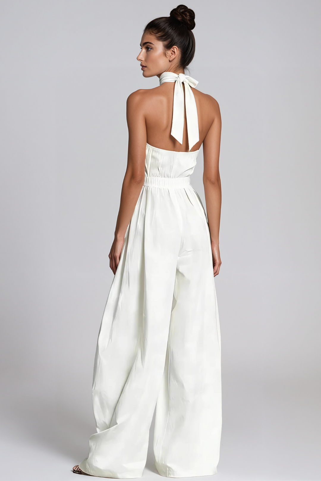 Hermanus Halter Neck Ruch Baggy Jumpsuit