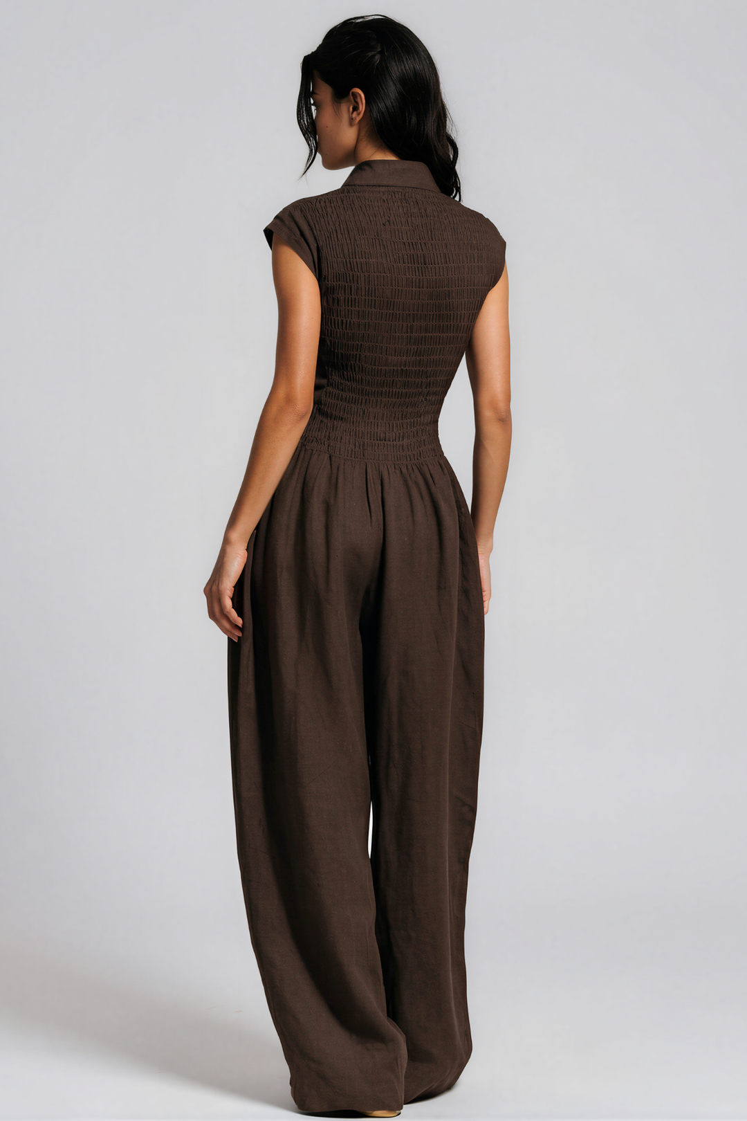 Hermanus V Neck Ruch Jumpsuit