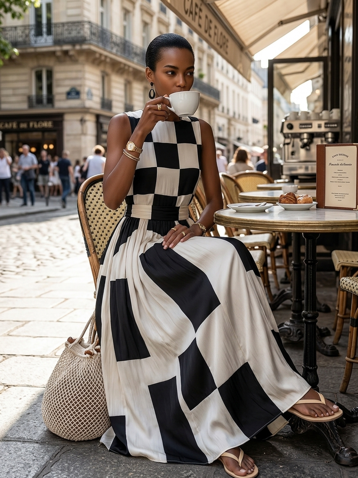 Robe Maxi Chloé Géométrique