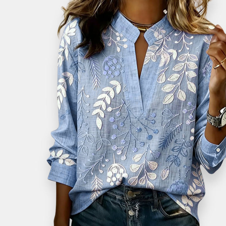 Gontrane | Blouse imprimée à col V