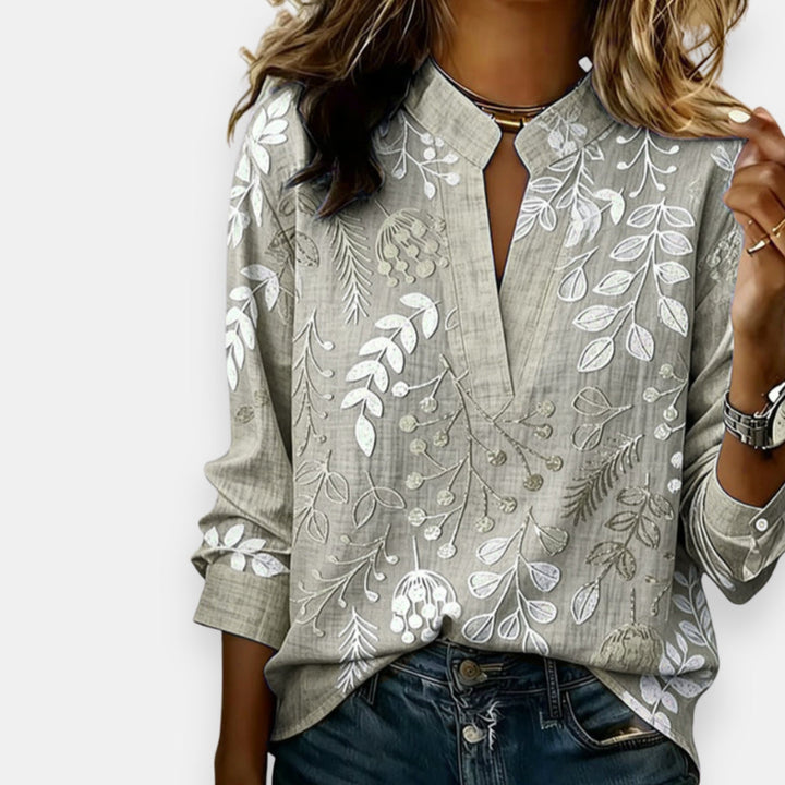 Gontrane | Blouse imprimée à col V