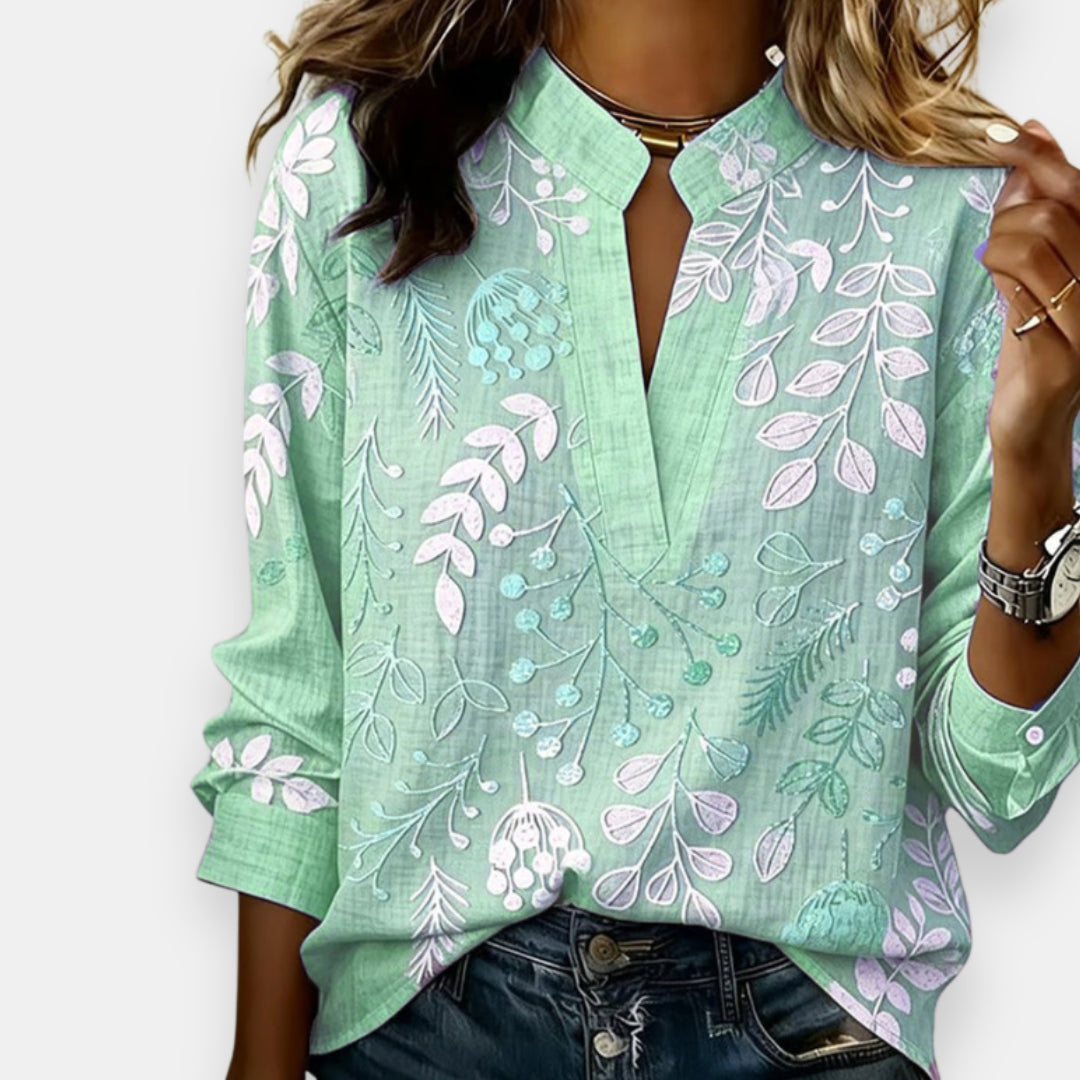 Gontrane | Blouse imprimée à col V
