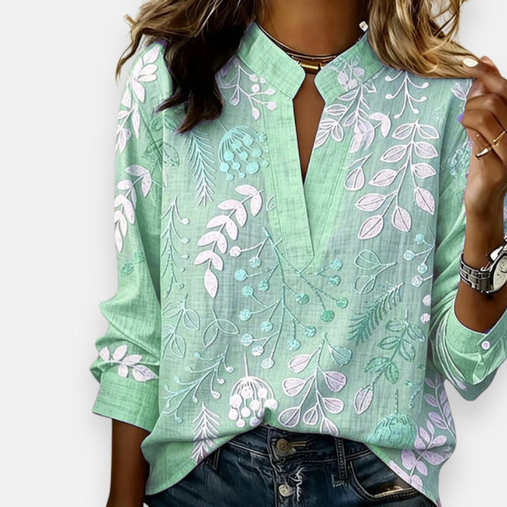 Gontrane | Blouse imprimée à col V
