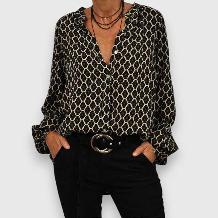 Jana | Blouse fluide imprimé chic