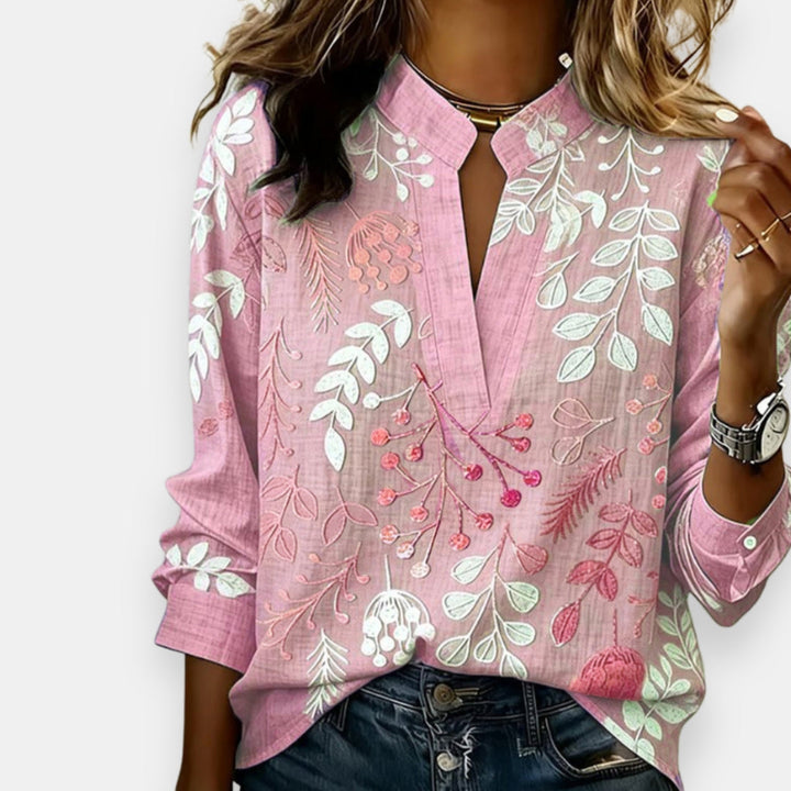 Gontrane | Blouse imprimée à col V