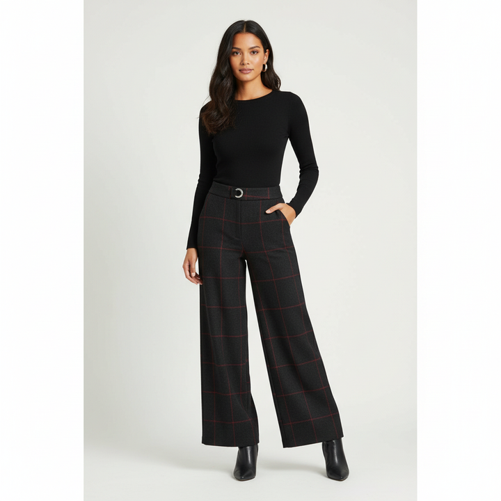 Belgravia geruite dames pantalon – Elara