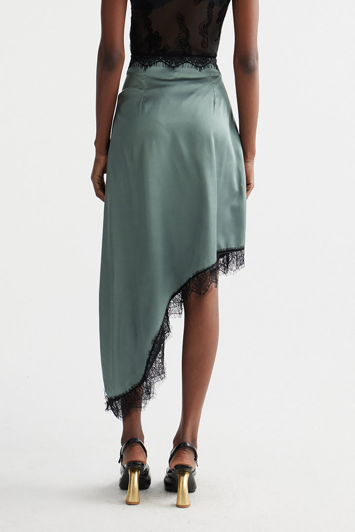 Bess Asymmetric Split Maxi Skirt