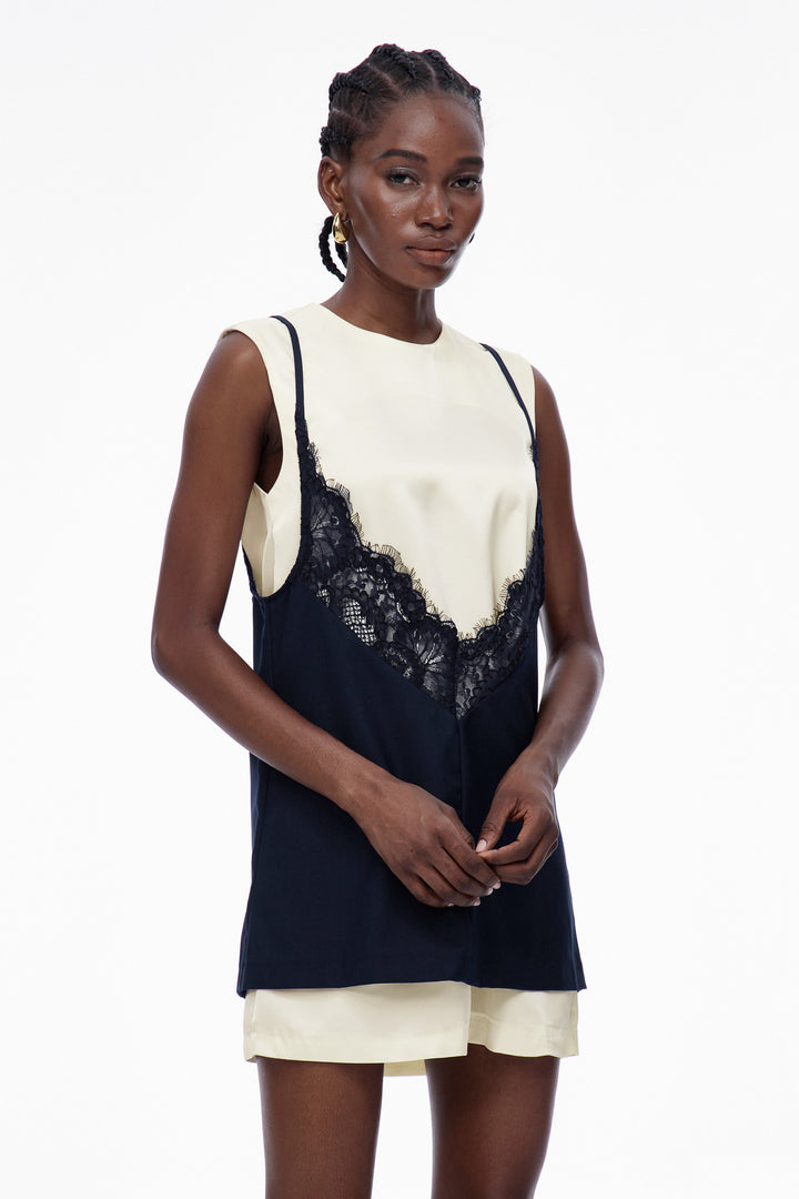 Carloman Lace Sleeveless Top