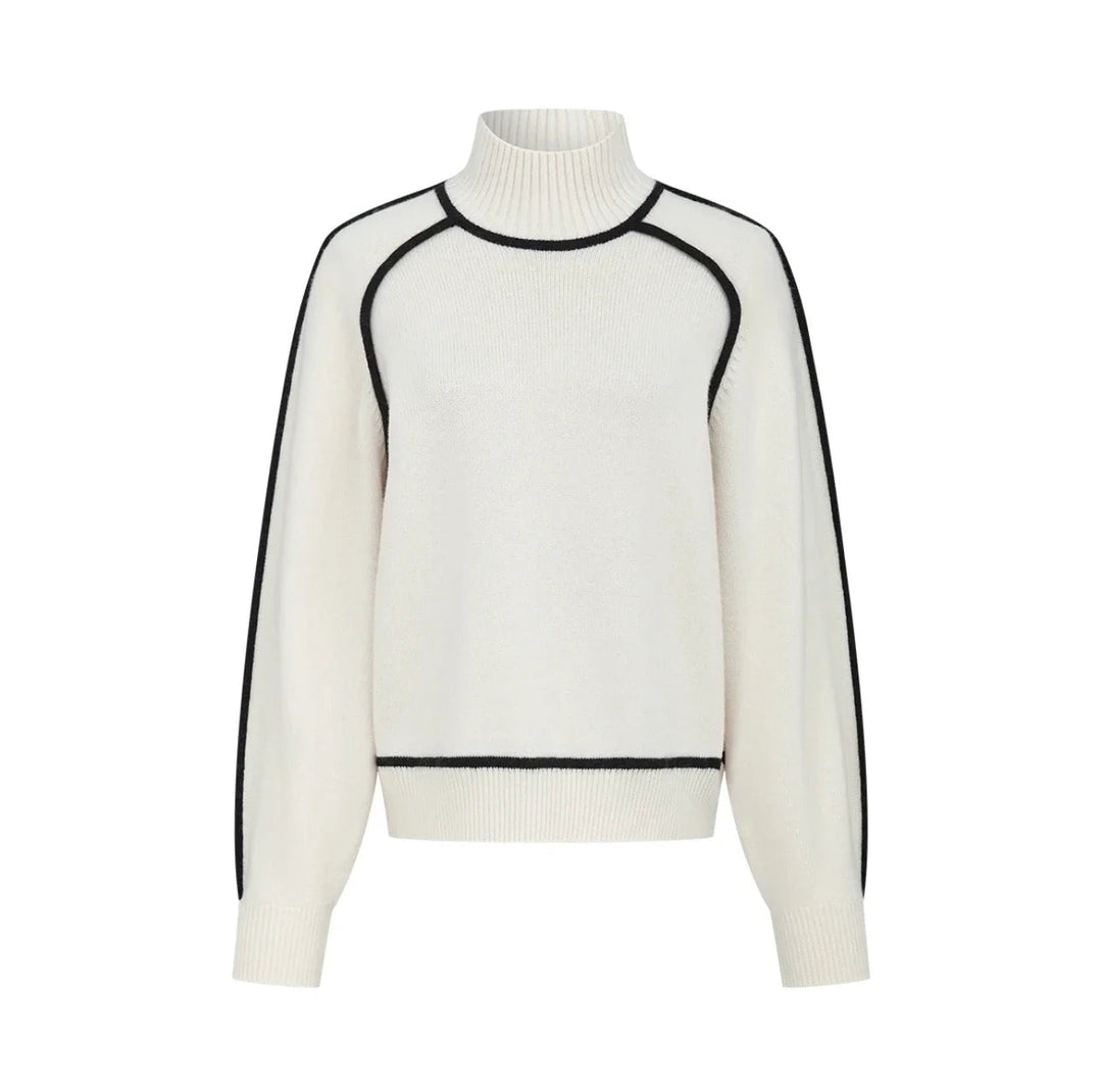 Contrasterende coltrui dames met moderne lijnen – Essence