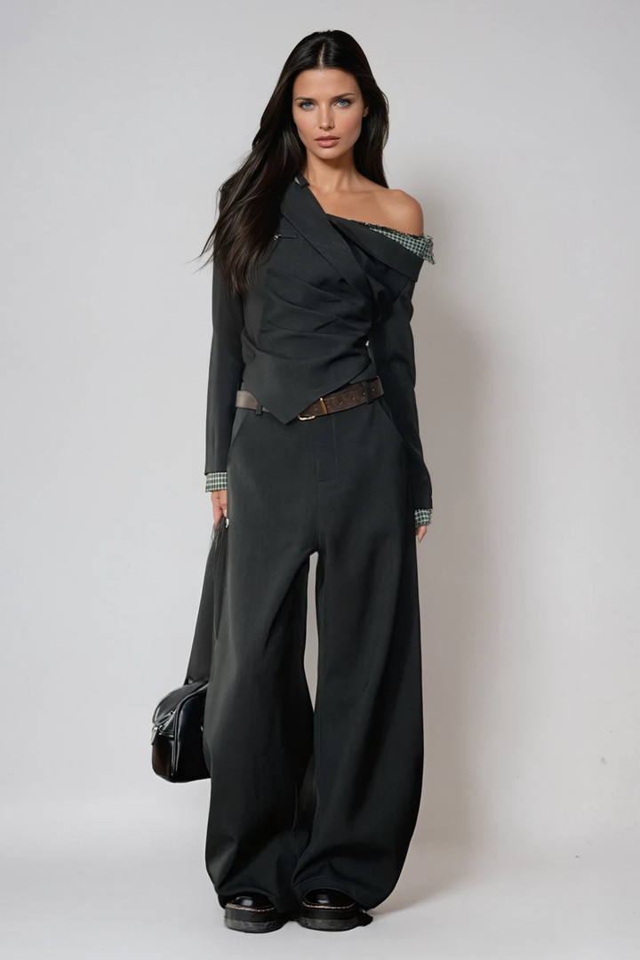 Darko One Shoulder Top In Green