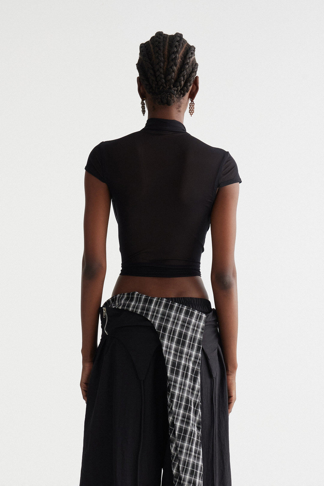 Dobromila Cutout Mesh Top