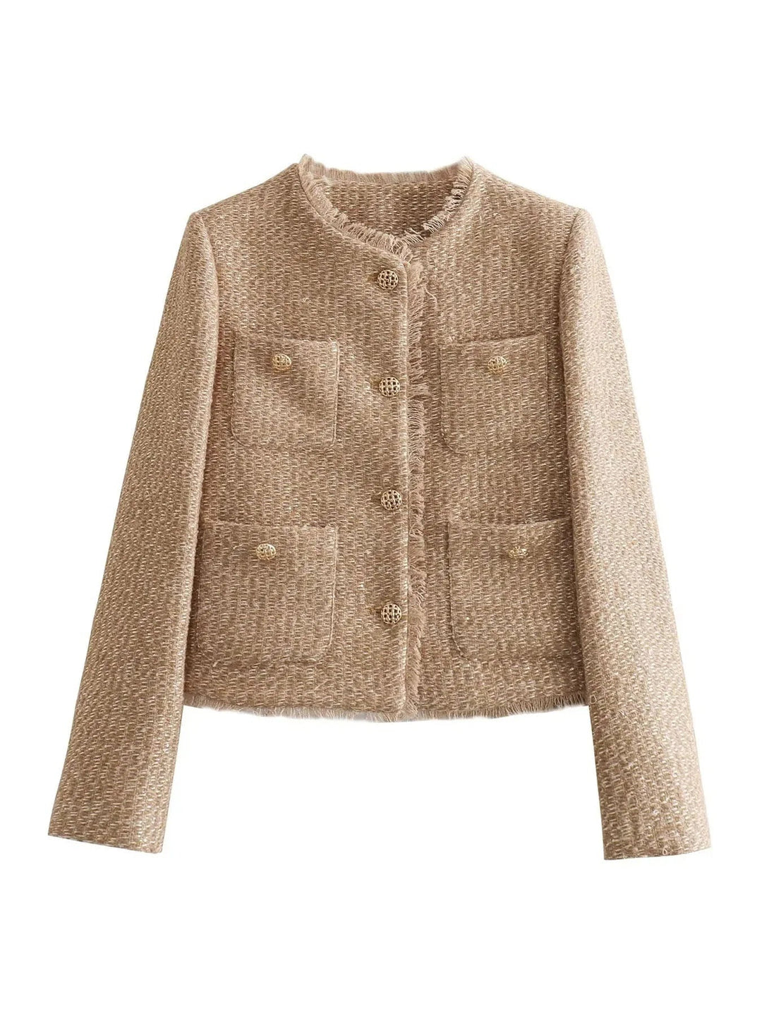 Elegant damesvest met knoopsluiting en zakken – Nilda