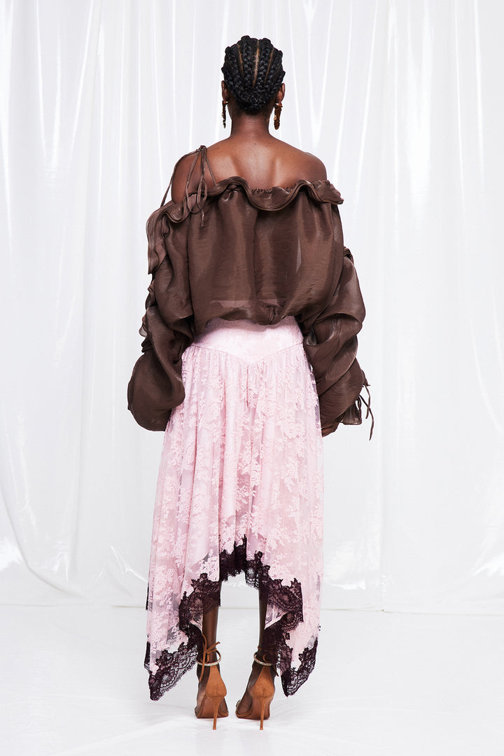 Frano Off Shoulder Ruffle Top