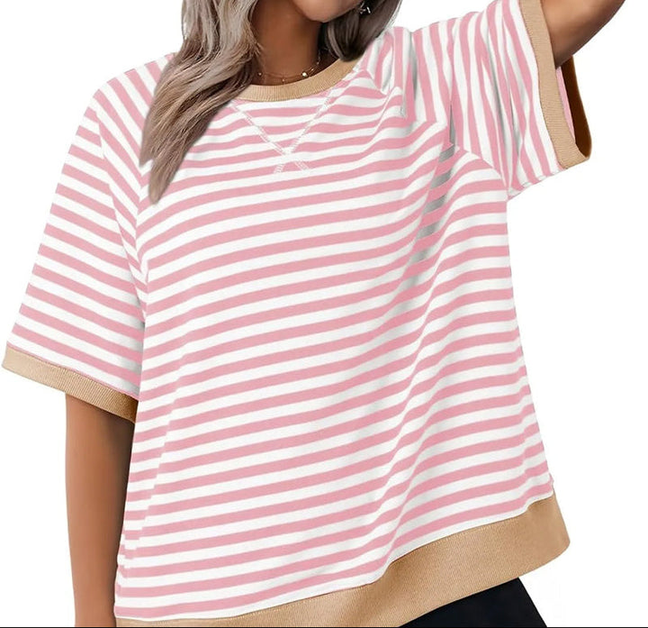 Gestreept oversized T-shirt - Julia