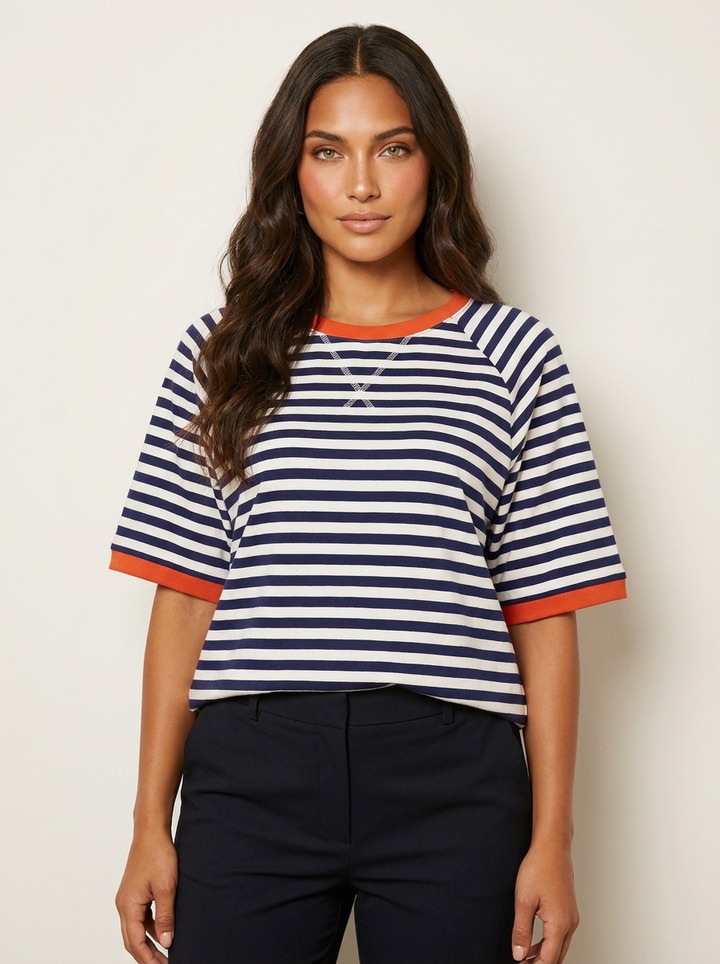 Gestreept oversized T-shirt - Julia