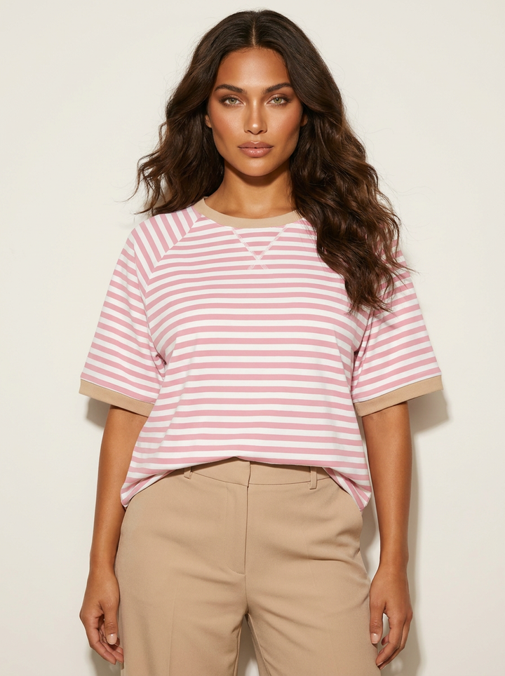 Gestreept oversized T-shirt - Julia