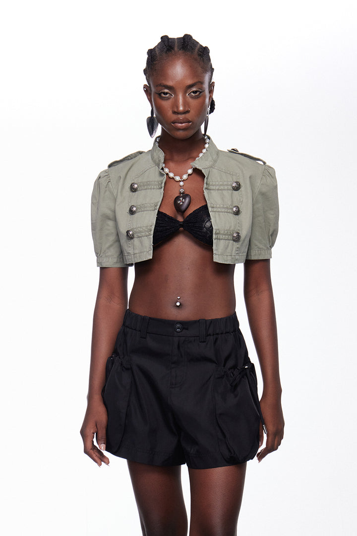 Ignacij Studded Print Barrel Jeans
