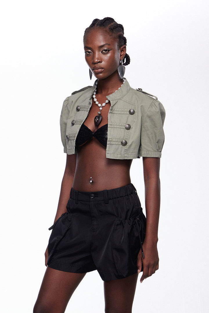 Ignacij Studded Print Barrel Jeans