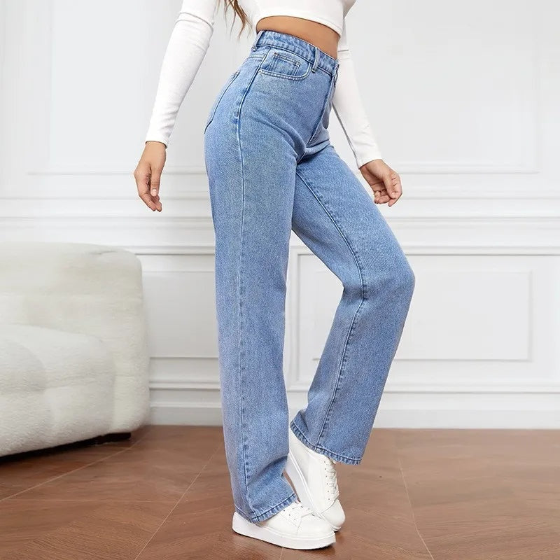 Jean droit taille haute pour femme – Apollo
