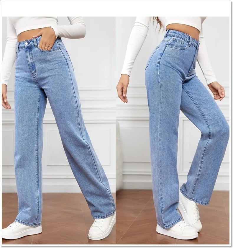 Jean droit taille haute pour femme – Apollo