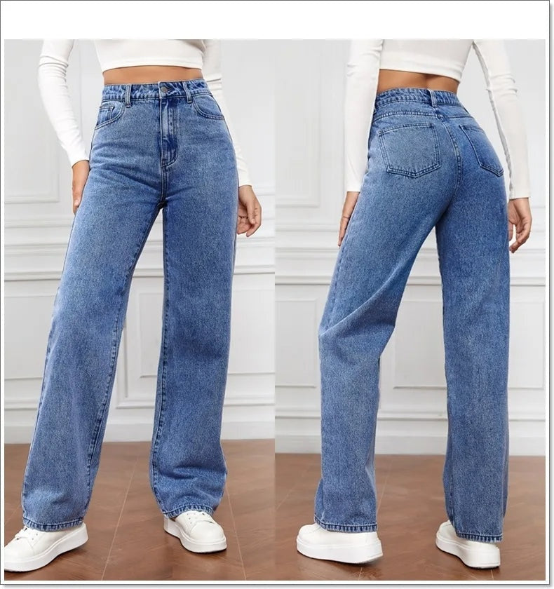Jean droit taille haute pour femme – Apollo