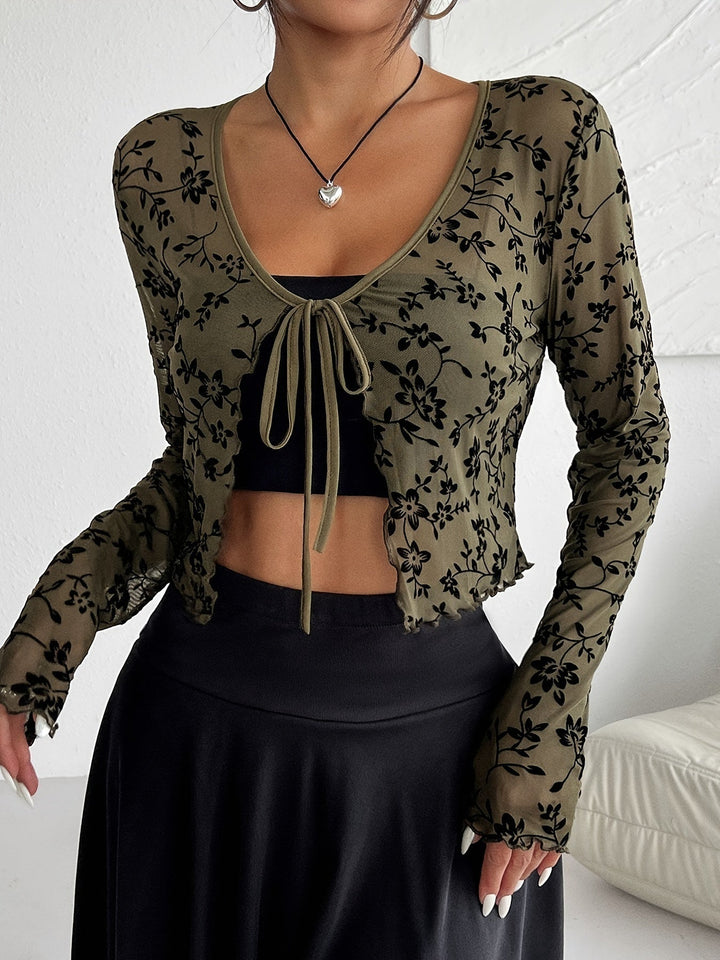 Transparant mesh dames vestje – Fleur