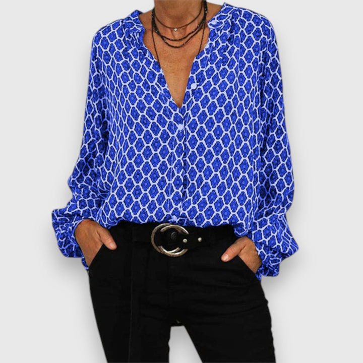 Jana | Blouse fluide imprimé chic