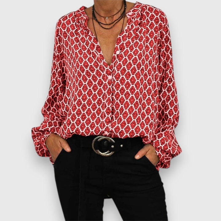 Jana | Blouse fluide imprimé chic